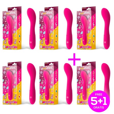 Pack 5+1 Sugar Vibrador Punto G USB Silicona