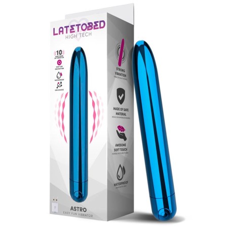 Astro Vibrador 10 Funciones 18.5 cm USB Azul