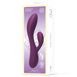 Bacall 3.0 Vibrador Silicona Liquida Inyectada Doble Motor USB Púrpura