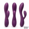 Bacall 3.0 Vibrador Silicona Liquida Inyectada Doble Motor USB Púrpura