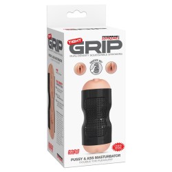 Pipedream Extreme Toyz Masturbador Tight Grip Pussy & Ass Color Negro