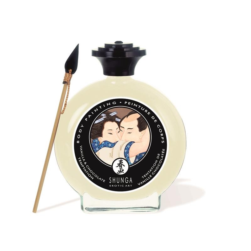 Shunga Pintura Besable Sabor Chocolate Blanco y Vainilla