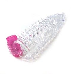 Funda para el Pene con Vibración Transparente