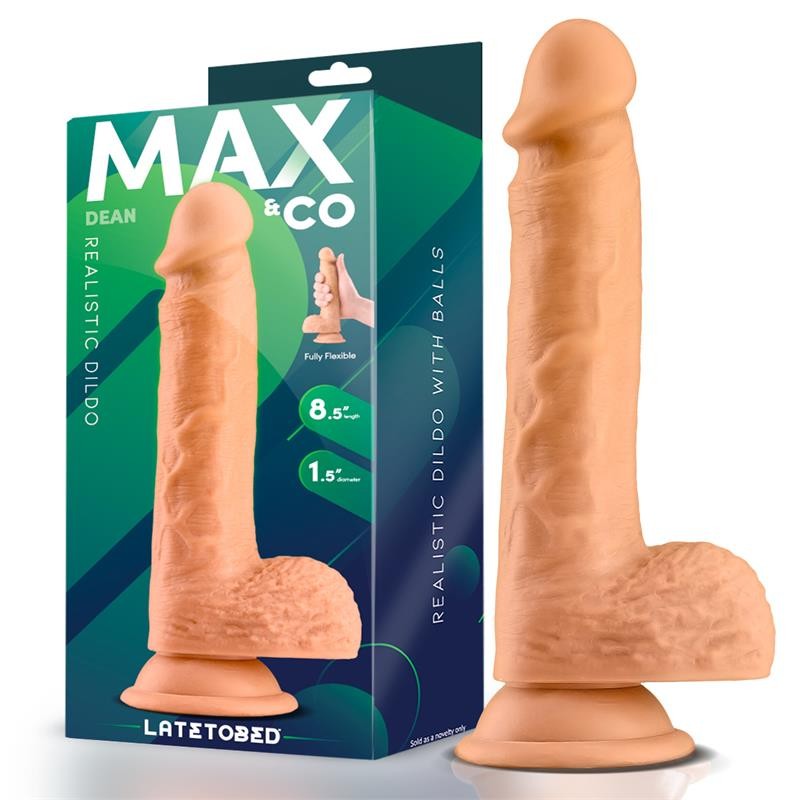 Dean Dildo Realista con Testículos 8.5 Natural