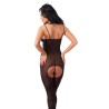 Rimba Amorable Catsuit Semi Transparenet Color Negro Talla Única