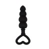 Mini Cadena Anal 15.6 x 3.4 cm Silicona Negro