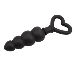 Mini Cadena Anal 15.6 x 3.4 cm Silicona Negro