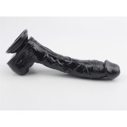 Dildo Leviathan 25.5 x 4.5 cm Negro