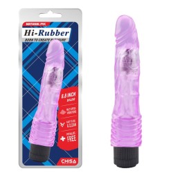 Vibrador Hi-Rubber 22.3 x 4.3 cm Púrpura