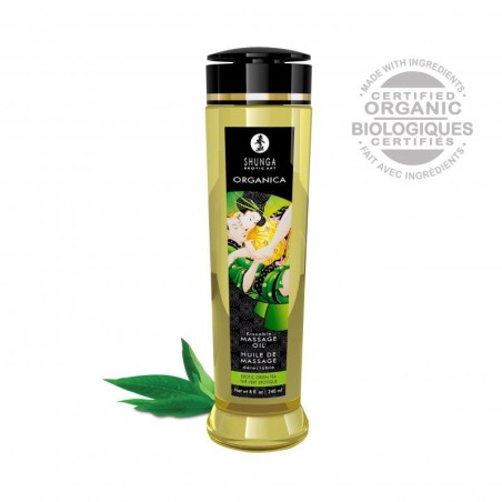 Aceite de Masaje Orgánico Té Verde 240 ml