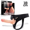 Mistress Arnés Elástico con Dildo de Silicona de 18 cm Natural