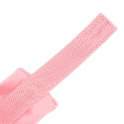 Esposas de Tela con Velcro para Muñecas con Pelo Largo Rosa