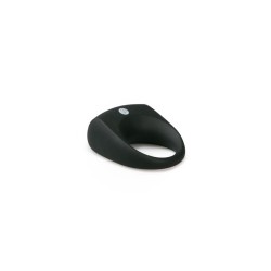 Anillo para Pene con Vibración  Silicona - Negro