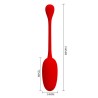 Knucker Huevo Vibrador Rojo