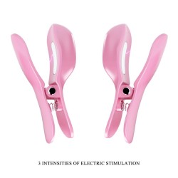 Surprise Box Huevo Vibrador y Pinzas para Pezones con Electro Estimulación Rosa