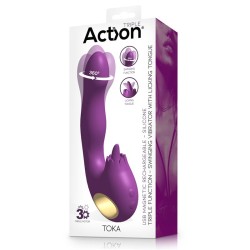 Toka Vibrador con Oscilación 360º y Lengua Estimuladora