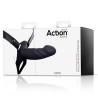 Arnés Strap-On con Dildo Hueco Silicona Premium Talla S Negro