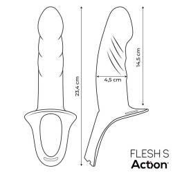 Arnés Strap-On con Dildo Hueco Silicona Premium Talla S