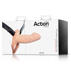 Arnés Strap-On con Dildo Hueco Silicona Premium Talla S