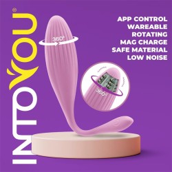 Huevo Vibrador con Bolas Internas con Rotación y APP USB