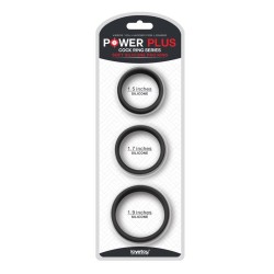 Pack de 3 Anillos para el Pene Power Ring Negro