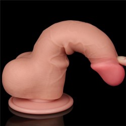 Dildo Dual Layer Piel Deslizante 7.5