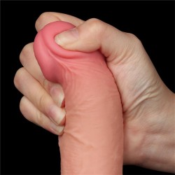 Dildo Dual Layer Piel Deslizante 7.5