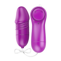 Laary Huevo Vibrador Multi Velocidad Control Remoto Púrpur