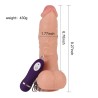 Vibrador Realista Control Remoto Adam 21 cm