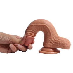 Dildo Silicona Doble Densidad Castiel 19 cm