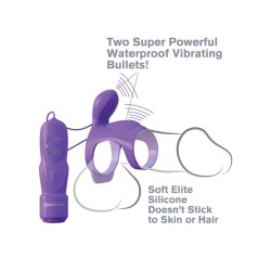 Fantasy C-Ringz Anillo Vibrador para Parejas Ultimate Cage Púrpura