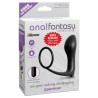 Plug Vibrador con Anillo Pene - Color Negro