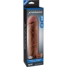 Fantasy X-tensions  Perfect 2,5 cm Extensión de Pene con Anilla para Testículos - Color Marrón