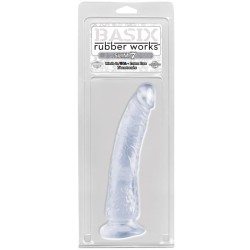 Dildo Slim 17,78 cm con Ventosa - Transparente