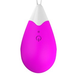 Huevo Vibrador Control Remoto USB Silicona Purpura