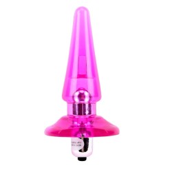 Plug Anal con Vibracion Nicoles 2.5 x 3.2 cm Rosa