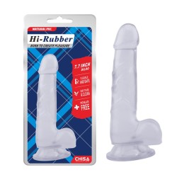 Dildo Hi-Rubber 7.7 Transparente